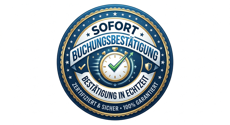 Sofort Buchungsbestätigung