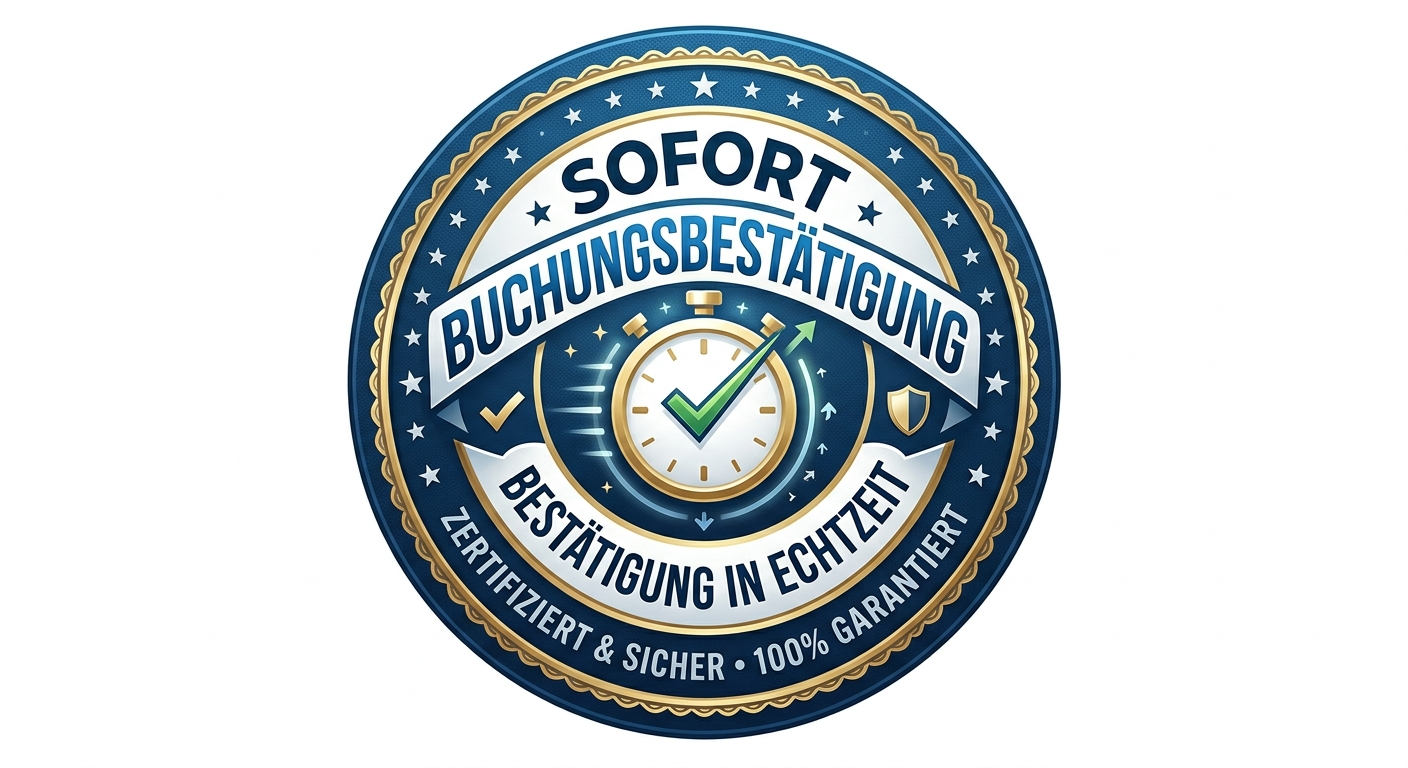 Sofort Buchungsbestätigung