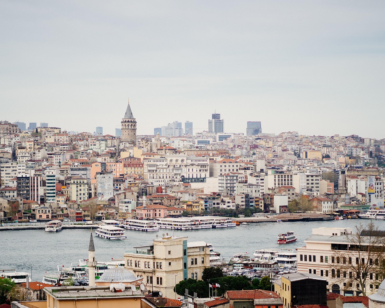 Istanbul, Türkei - istanbul, galata-turm, stadt, truthahn, ferien, landschaft, architektur, moschee