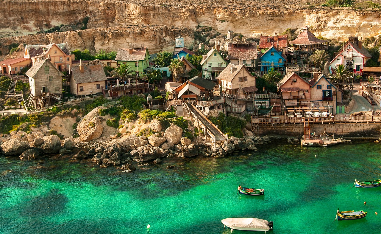 Malta - popeye village, malta, natur, architektur, reisen, tourismus, landschaft, dorf,