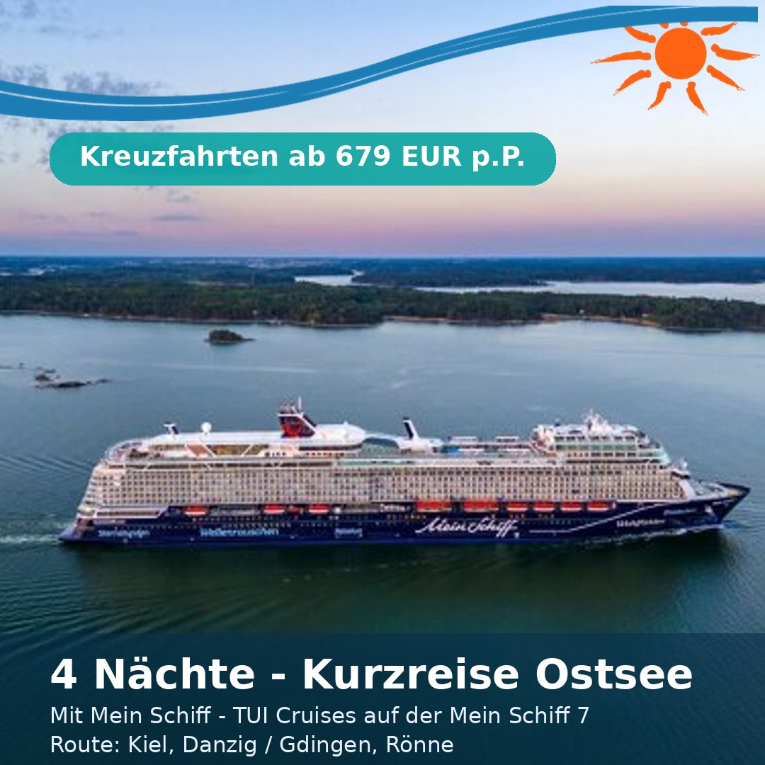 4 Nächte - Kurzreise Ostsee