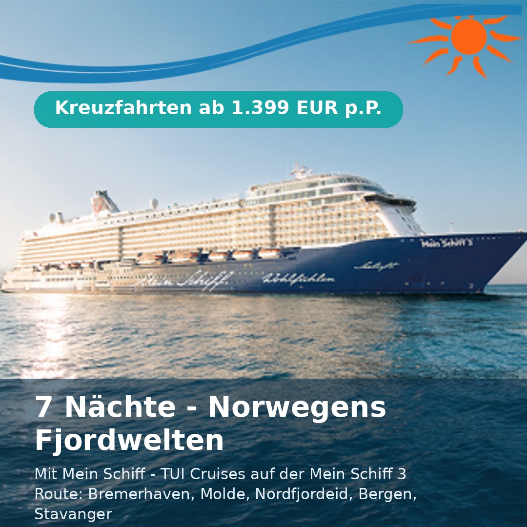 7 Nächte - Norwegens Fjordwelten