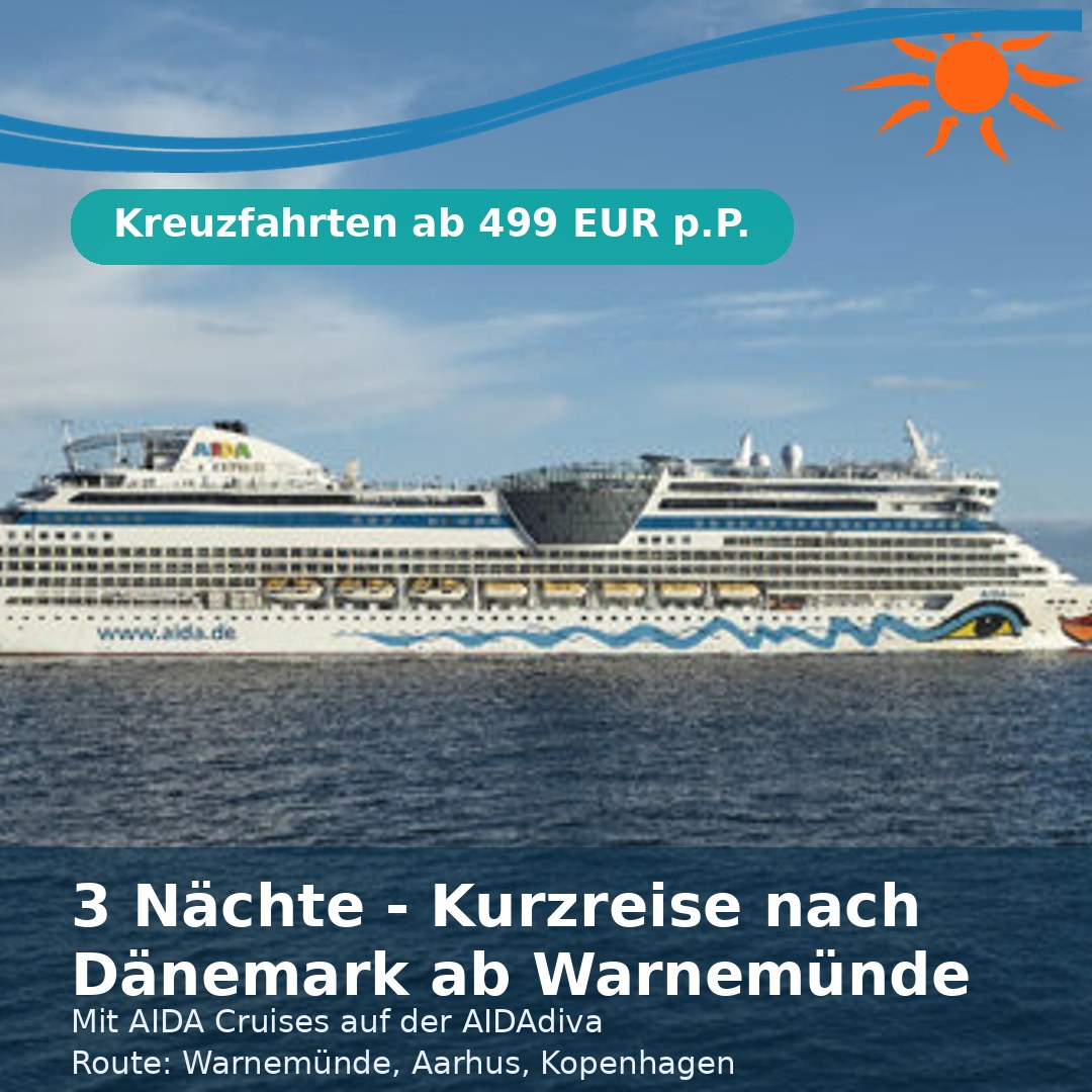 3 Nächte - Kurzreise nach Dänemark ab Warnemünde