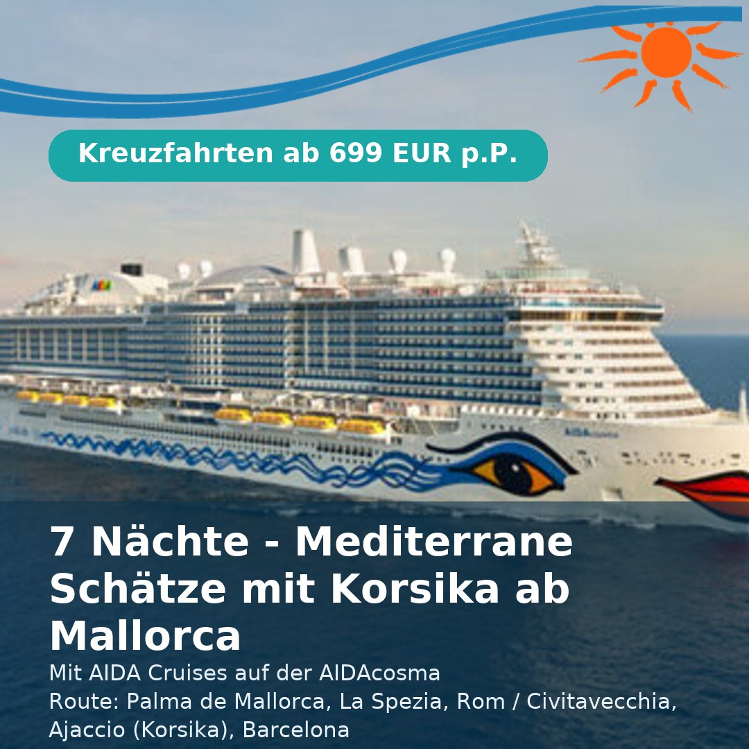 7 Nächte - Mediterrane Schätze mit Korsika ab Mallorca