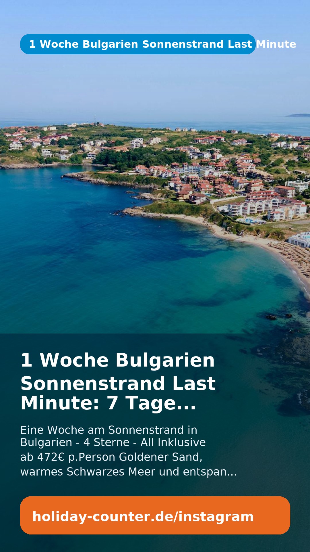 1 Woche Bulgarien Sonnenstrand Last Minute: 7 Tage Traumurlaub