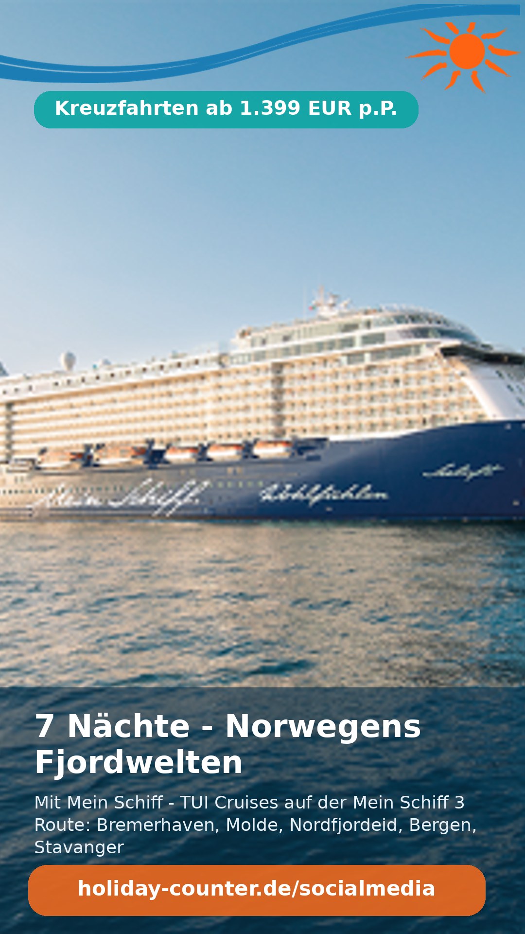 7 Nächte - Norwegens Fjordwelten